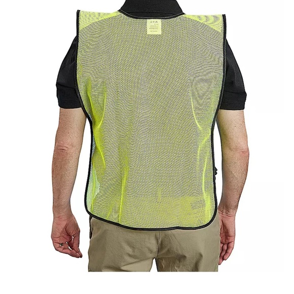 General Purpose Hi-Vis Safety Vest - Non-Reflective, Lime, S/XL - Picture 6 of 8